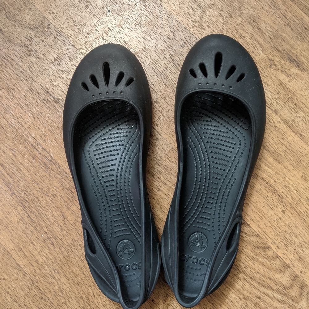 Crocs Women's Size 11W black GUC sfpf home